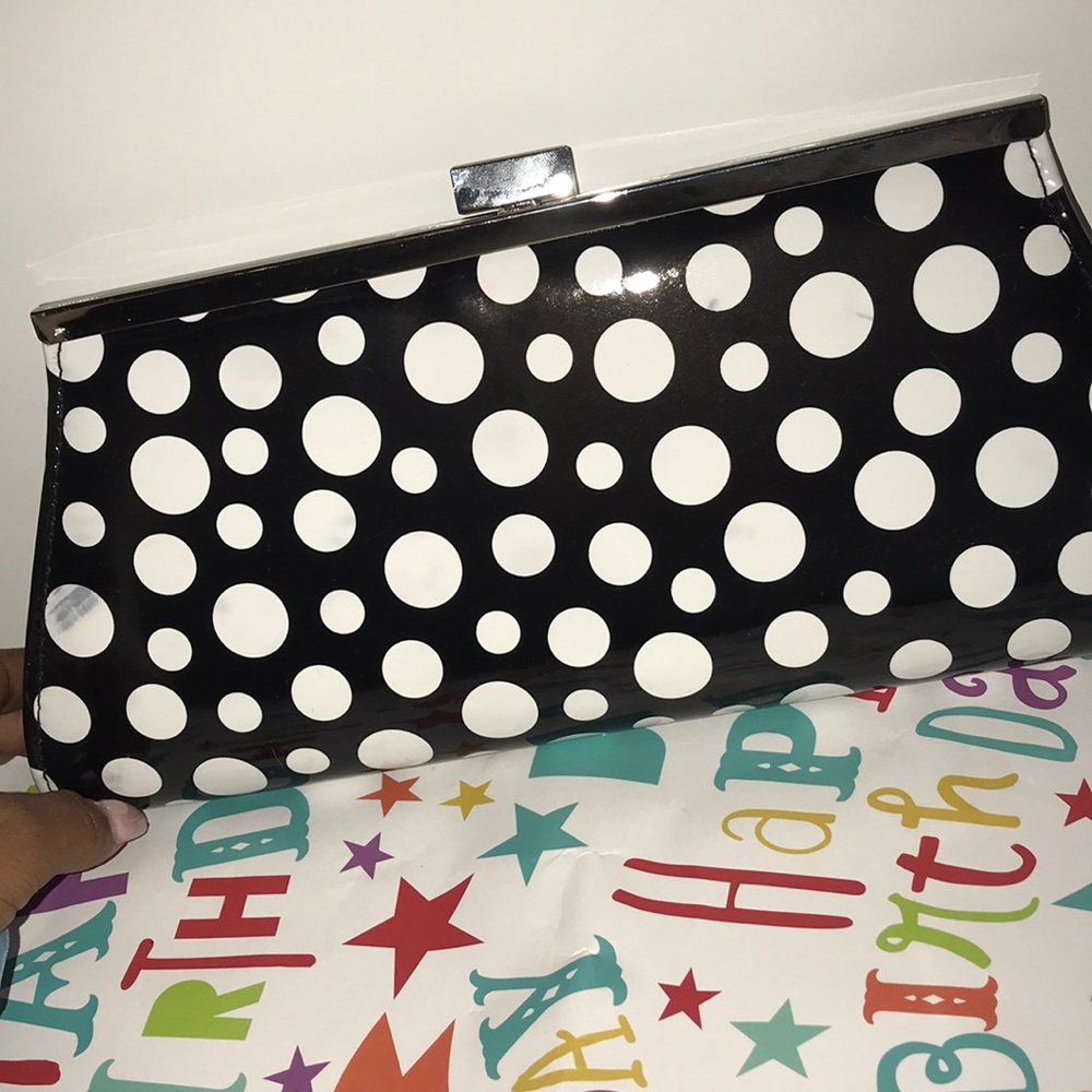 Never used polka dot purse